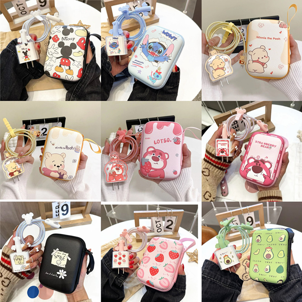 Phone Cases Rubber - Protezione per cavi in cartone animato
