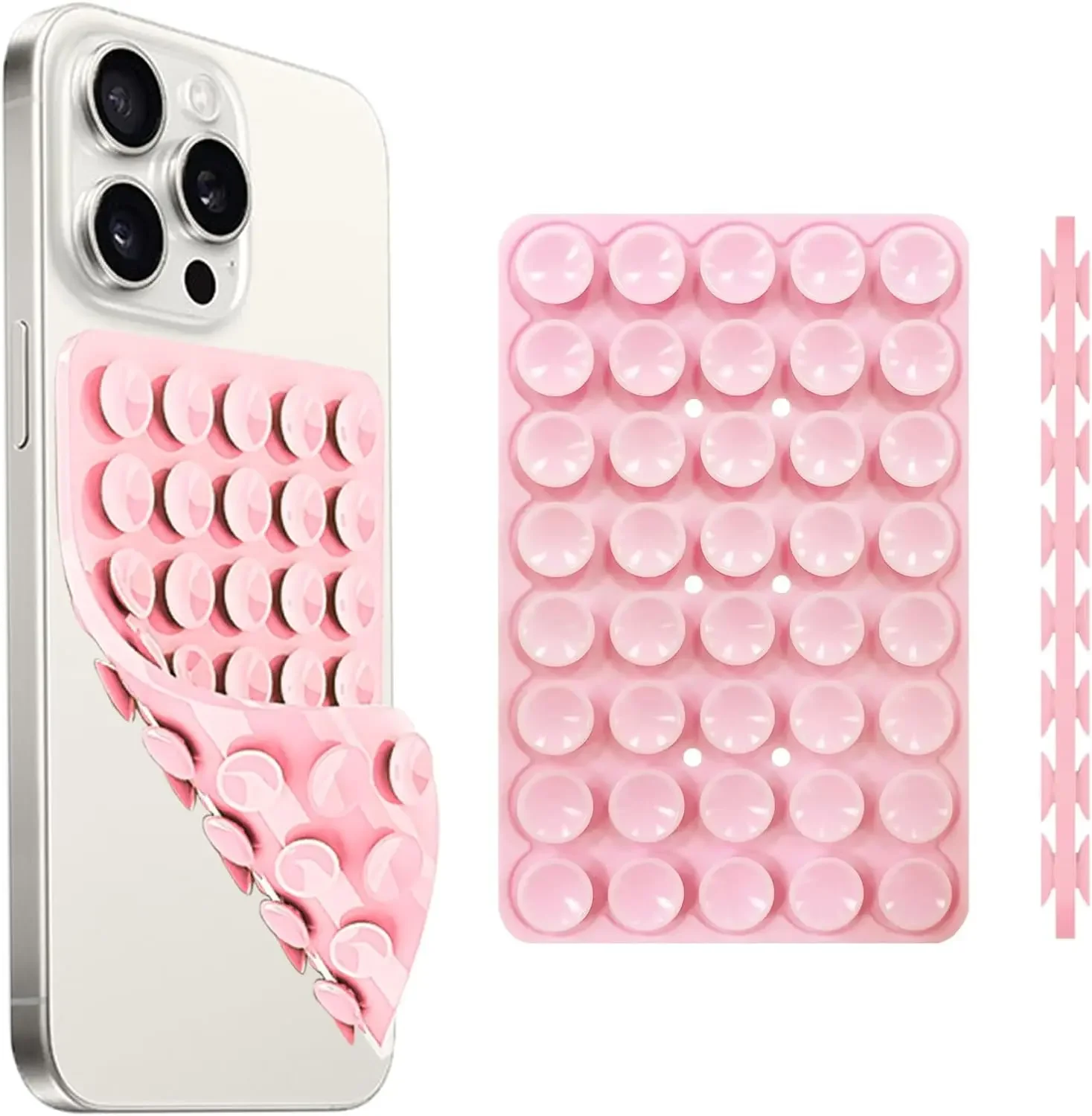 Phone Cases Rubber - Supporto per telefono con ventosa bifacciale,